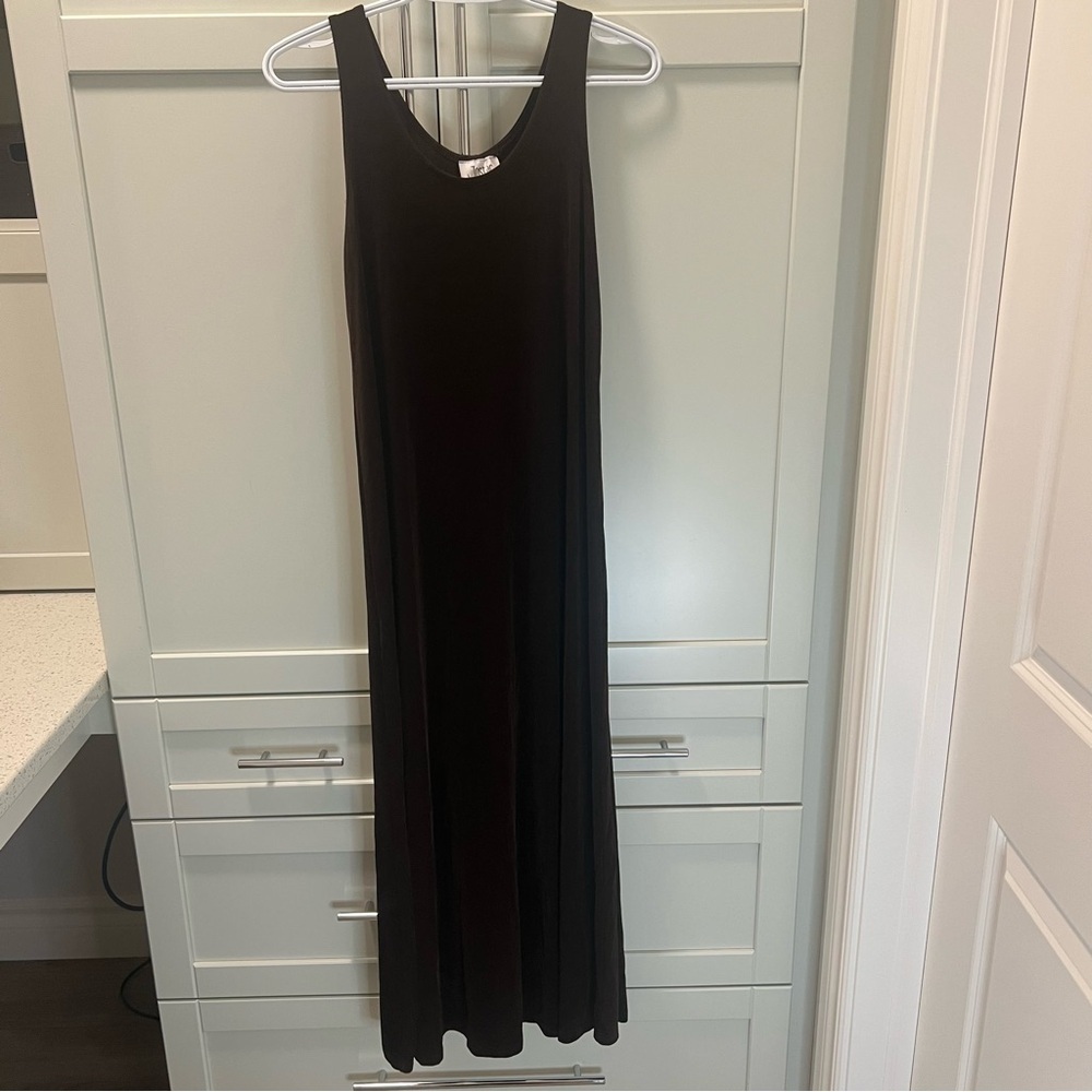 JOSTAR Two Piece Stretchy Brown Dress and OverDress Women's Size Medium - Picture 9 of 12
